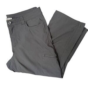 Eddie Bauer Ranier Nylon Capri Cropped Hiking Pants (12) Lightweight Stretch
